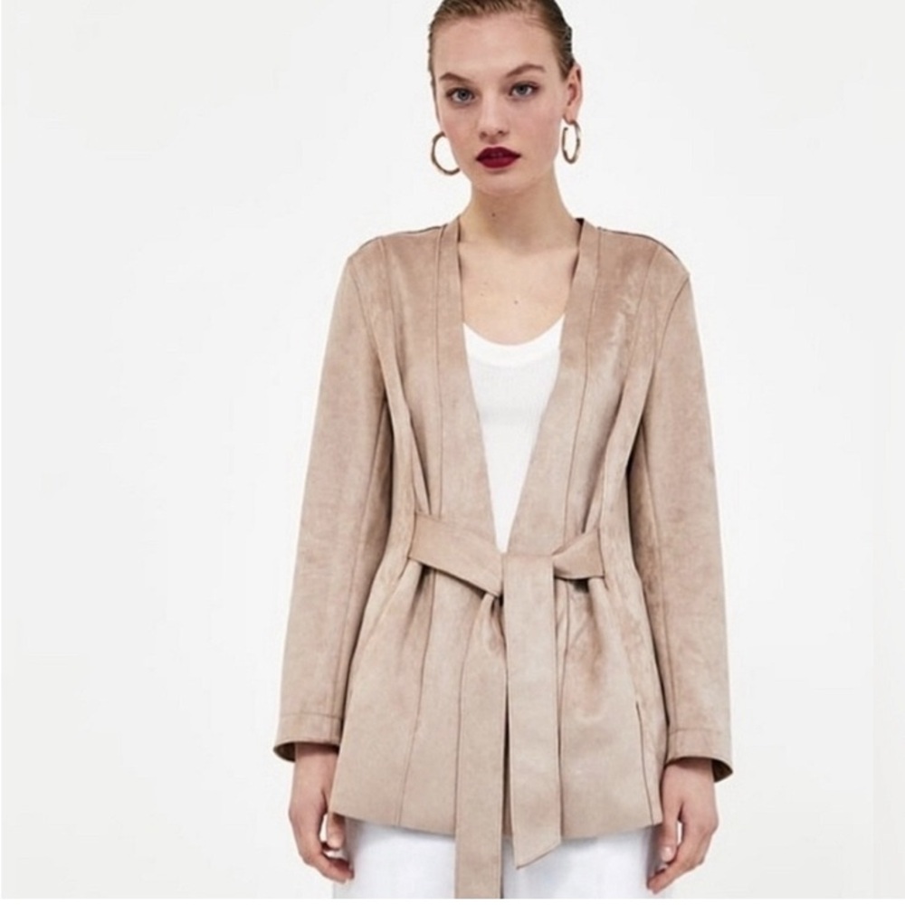 Zara Tie Front Jacket XS